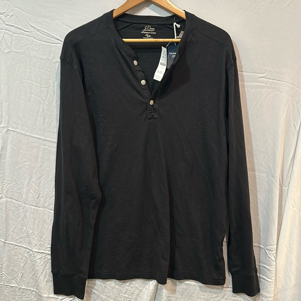 JCrew Men’s Black Long Sleeve Shirt, Size XL